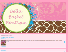 Tablet Screenshot of bellabasketboutique.blogspot.com