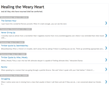 Tablet Screenshot of healingthewearyheart.blogspot.com