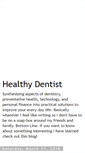 Mobile Screenshot of healthydentist.blogspot.com