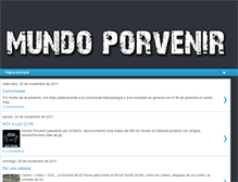 Tablet Screenshot of mundoporvenir.blogspot.com