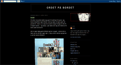 Desktop Screenshot of ordetpaabordet.blogspot.com