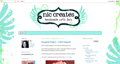 Desktop Screenshot of nic-creates.blogspot.com