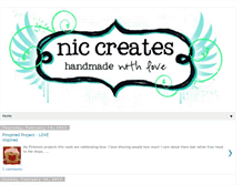 Tablet Screenshot of nic-creates.blogspot.com