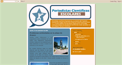 Desktop Screenshot of periodismocientificoescolar.blogspot.com