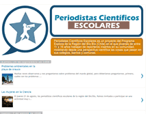 Tablet Screenshot of periodismocientificoescolar.blogspot.com