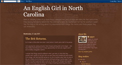 Desktop Screenshot of anenglishgirlinnorthcarolina.blogspot.com