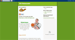 Desktop Screenshot of iesbaloncesto.blogspot.com