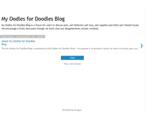 Tablet Screenshot of myoodlesfordoodles.blogspot.com