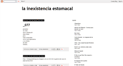 Desktop Screenshot of lainexistenciaestomacal.blogspot.com