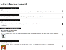 Tablet Screenshot of lainexistenciaestomacal.blogspot.com