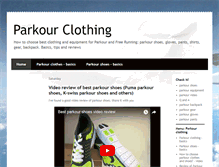 Tablet Screenshot of parkour-clothes.blogspot.com