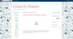 Desktop Screenshot of cadacoisanomundo.blogspot.com