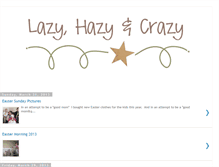 Tablet Screenshot of lazyhazyandcrazy.blogspot.com