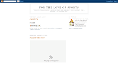 Desktop Screenshot of fortheloveofsports.blogspot.com