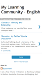 Mobile Screenshot of mylearningcommunityenglish.blogspot.com