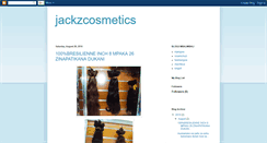 Desktop Screenshot of jackzcosmetics.blogspot.com