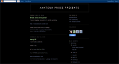 Desktop Screenshot of amateurprosepresents.blogspot.com