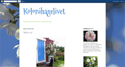 Desktop Screenshot of kolonihagelivet.blogspot.com