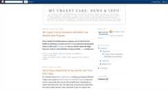 Desktop Screenshot of myurgentcare.blogspot.com