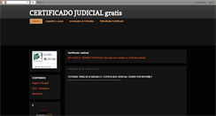 Desktop Screenshot of certificadojudicial.blogspot.com