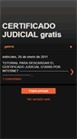 Mobile Screenshot of certificadojudicial.blogspot.com