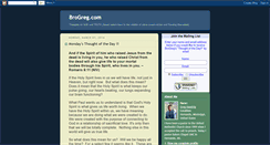 Desktop Screenshot of brogreg.blogspot.com