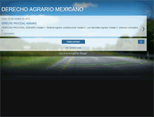 Tablet Screenshot of derechoagrariomexicano.blogspot.com