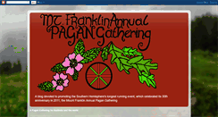 Desktop Screenshot of mountfranklinannualpagangathering.blogspot.com