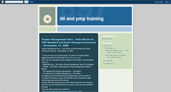 Desktop Screenshot of itilandpmptraining.blogspot.com