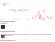 Tablet Screenshot of dailycomforts.blogspot.com