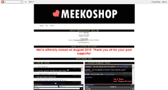 Desktop Screenshot of meekoshop.blogspot.com