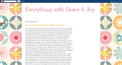 Desktop Screenshot of everythingwithpeacejoy.blogspot.com