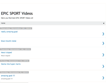Tablet Screenshot of epic-sport-videos.blogspot.com