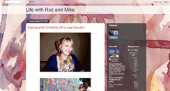 Desktop Screenshot of lifewithrozandmike.blogspot.com