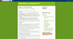 Desktop Screenshot of informaticaycomputacionii.blogspot.com