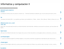 Tablet Screenshot of informaticaycomputacionii.blogspot.com