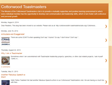 Tablet Screenshot of cottonwoodtoastmasters.blogspot.com