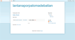 Desktop Screenshot of lantanaporpalomadebatian.blogspot.com