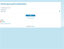 Tablet Screenshot of lantanaporpalomadebatian.blogspot.com