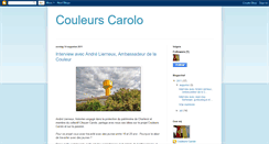 Desktop Screenshot of couleurscarolo.blogspot.com