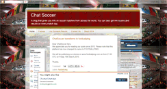 Desktop Screenshot of chatsoccer.blogspot.com