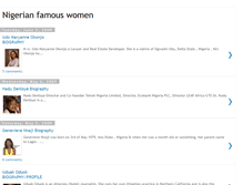 Tablet Screenshot of nigerianfamouswomen.blogspot.com