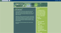 Desktop Screenshot of originalbirth.blogspot.com