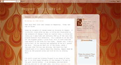 Desktop Screenshot of pepperingyourworld.blogspot.com