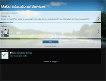 Tablet Screenshot of maksieducationalservices.blogspot.com