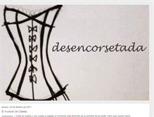 Tablet Screenshot of desencorsetada.blogspot.com