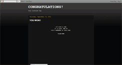 Desktop Screenshot of congratsyouwon.blogspot.com