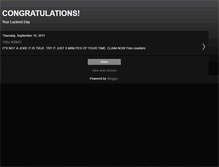 Tablet Screenshot of congratsyouwon.blogspot.com