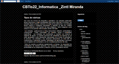 Desktop Screenshot of cbtis22informaticazintlmartinez.blogspot.com