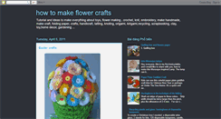 Desktop Screenshot of fhowtomakeflowercrafts.blogspot.com